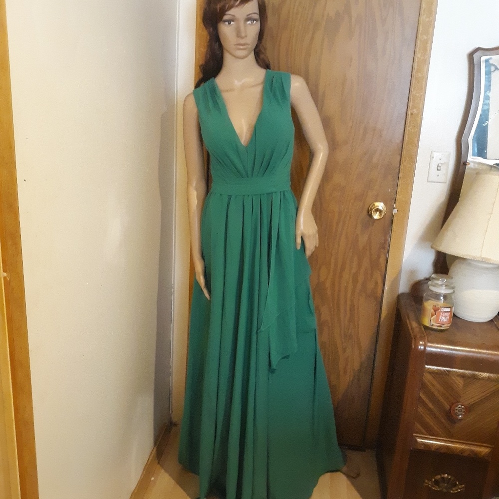 NWOT!! Womens Dress Green Explosion Prom Dress Sz2